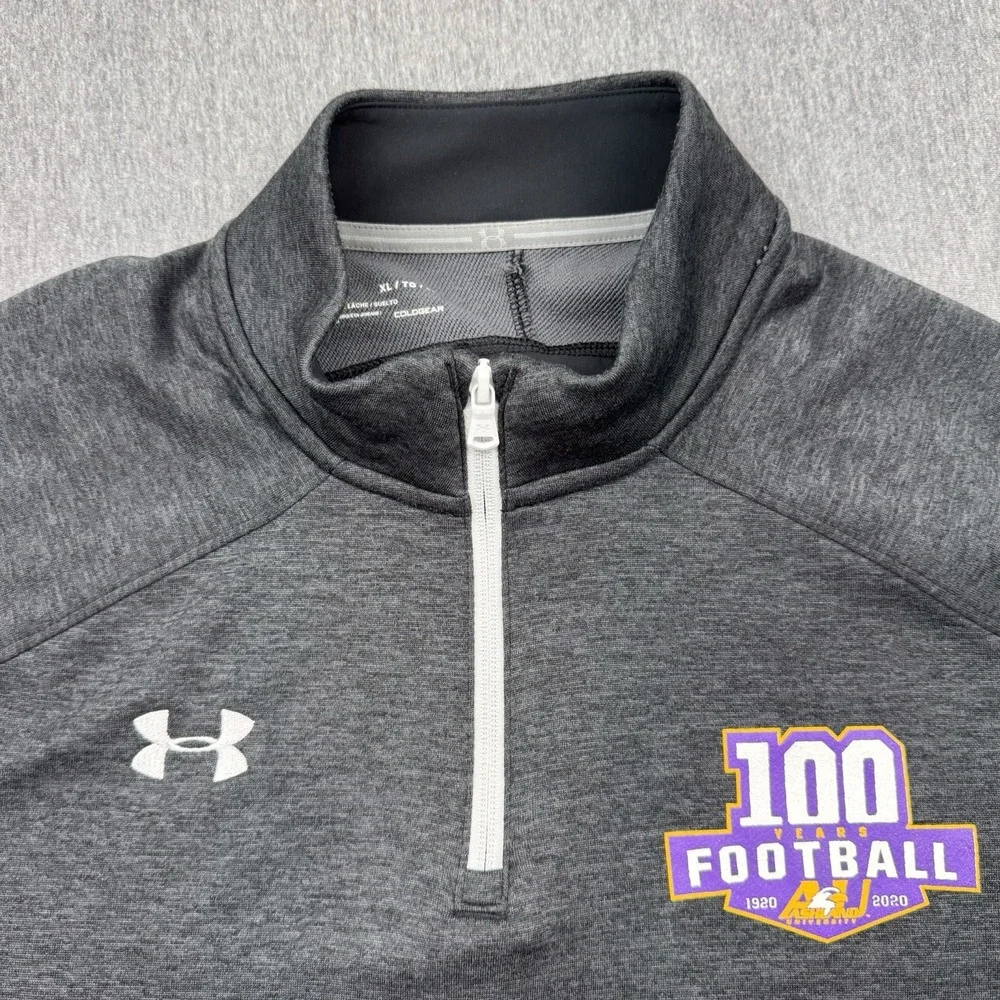 Under Armour Ashland University Eagles Football Quarter Zip Pullover Men's Sz XL